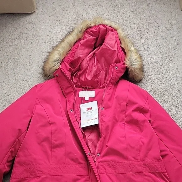 NWT Woman Within Feather Down Faux Fur Lined Hood Parka - Picture 4 of 14